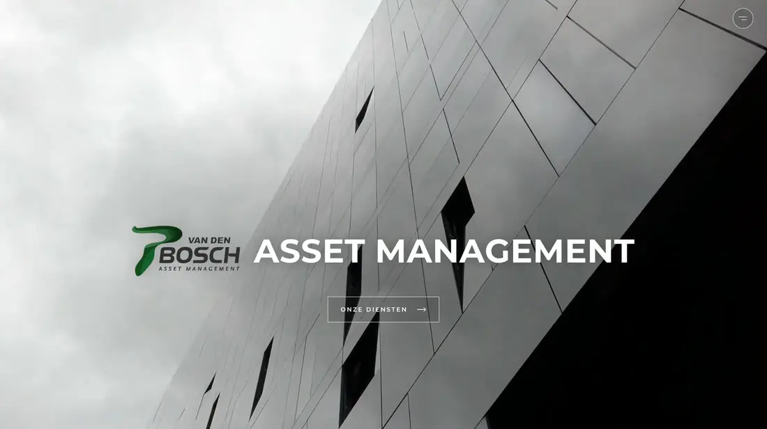 Het nieuwe ontwerp van de website van PVDB Asset Management