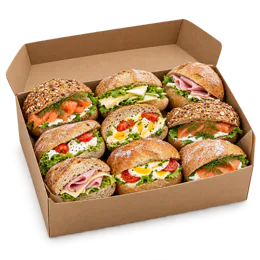 LunchBox met 10 belegde broodjes